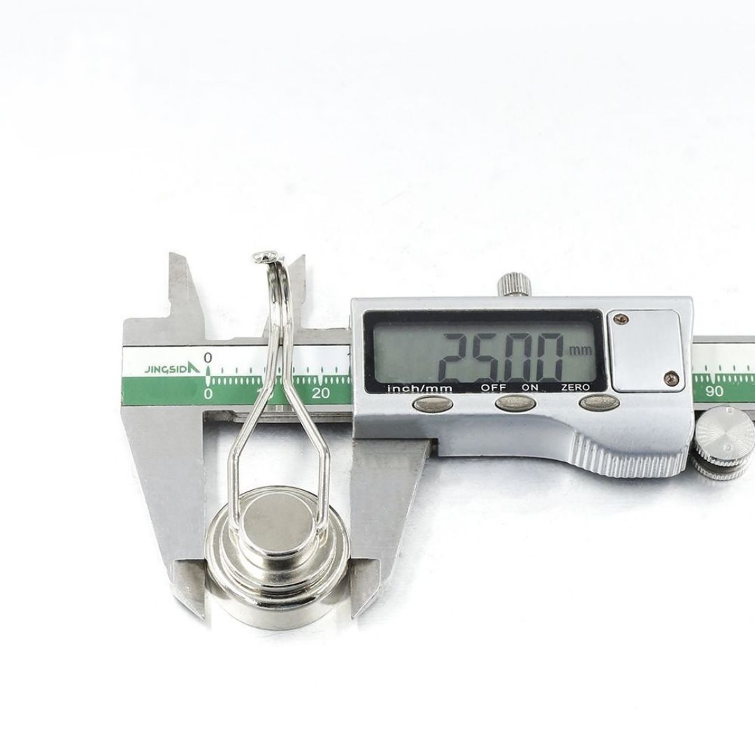초강력 네오디움 자석 360도 회전 고리 네오디뮴 실버, 25mm - 상품 이미지