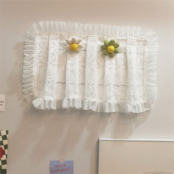 귀여운 레이스 가리개 장식 찍찍이 가림막 벽장식 커튼 - 상품 이미지