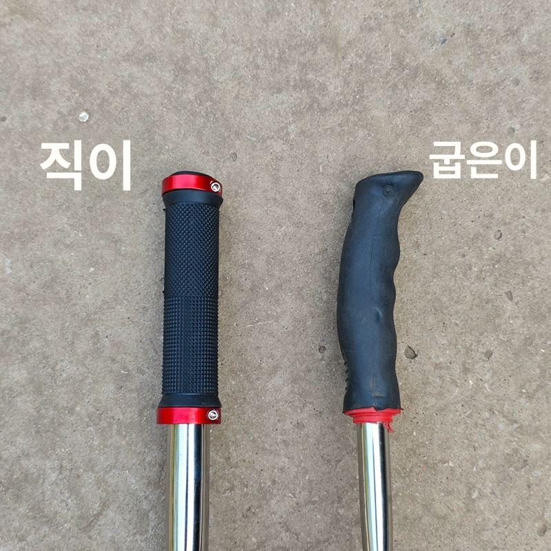 고구마 감자 캐는 괭이 스테인레스 농기구 스텐 갈고리 직선 손잡이 5개 이빨 - 상세 이미지 5