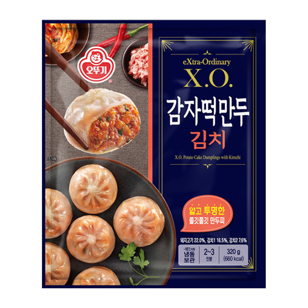 [3개 이상 15% 할인] 오뚜기 X.O. 교자새우&홍게살만두 324g 2개 외 16종 이미지 4