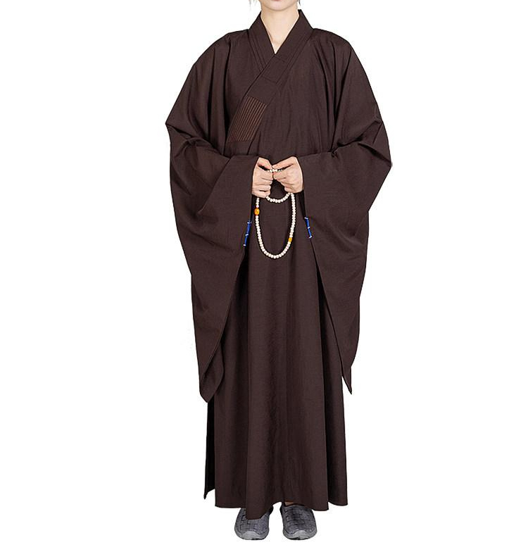 도포 두루마기 한복 개량 사극 삼베옷 승복 리넨 행사용 커피색 35 키 150cm - 상품 이미지