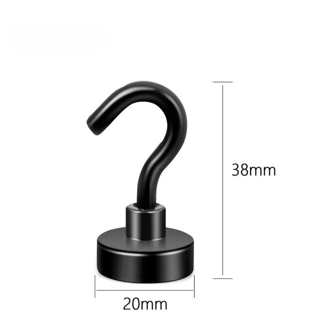 초강력 네오디움 블랙 자석 홀더 네오디뮴 고리 원형, 20mm - 상품 이미지