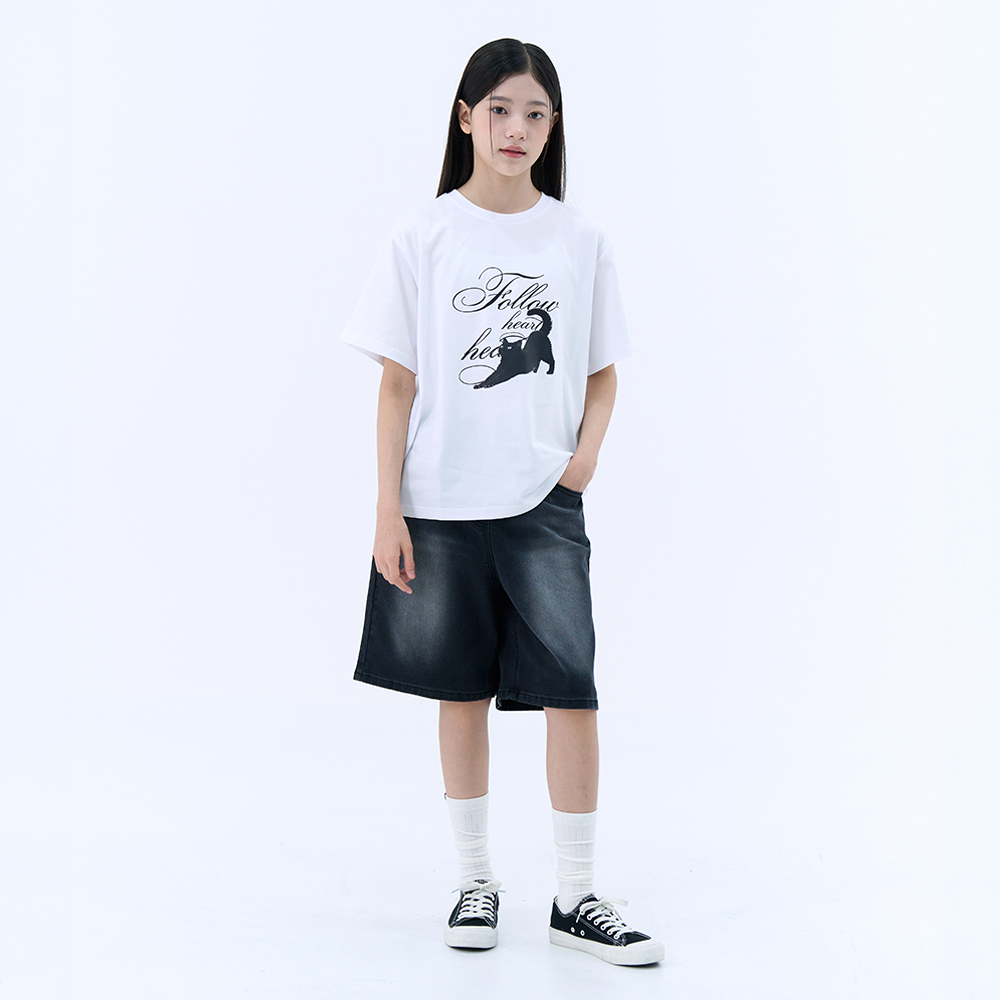 더데이걸 캐릭터 박시핏 티셔츠 TGRA26518 - 상세 이미지 3