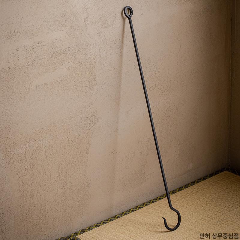 일본식 무쇠 주전자 걸이 갈고리 천장 고리 철제 원형 튜브 자유형 후크 90-176cm 1.00x1.00cm - 상세 이미지 4
