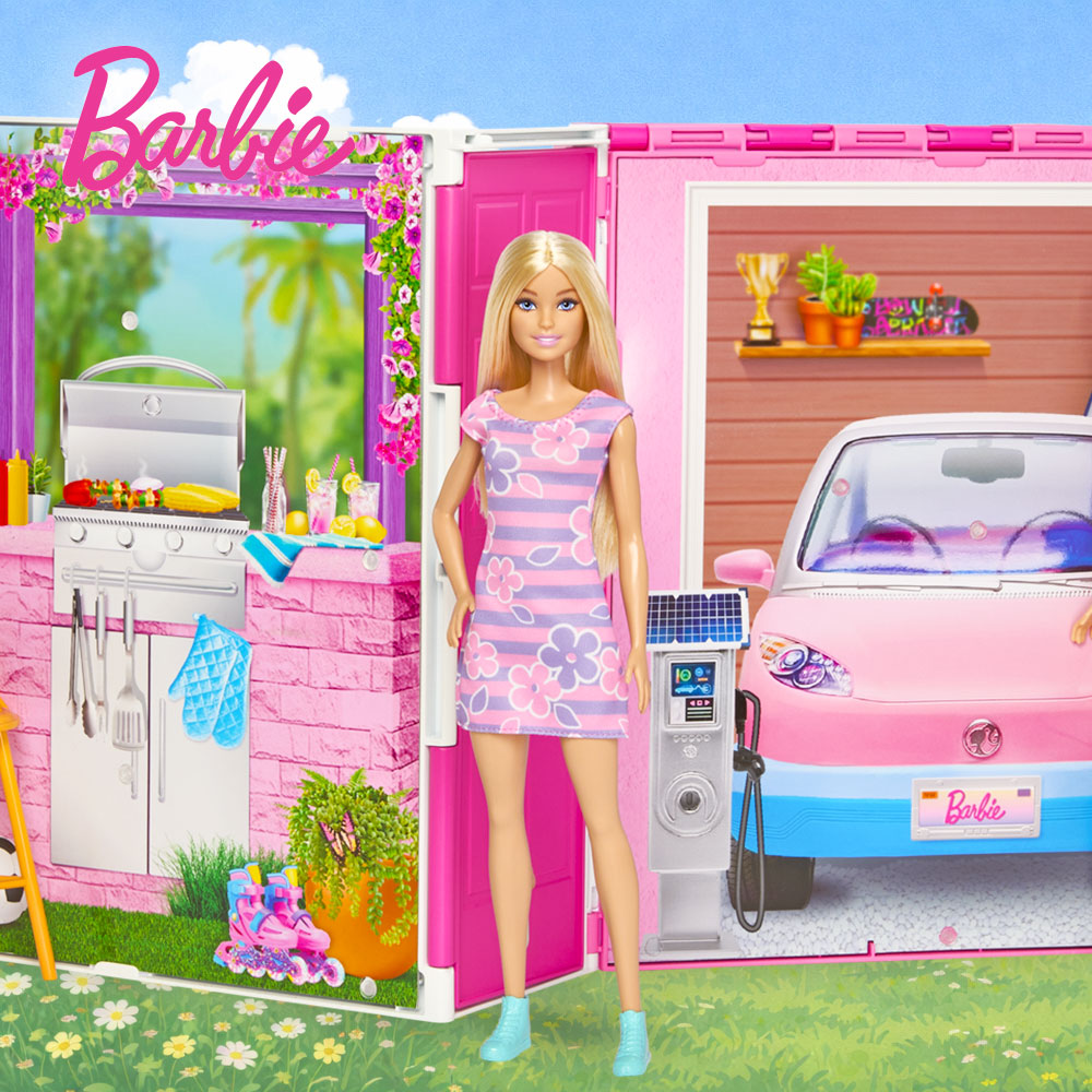 [BARBIE] 바비 패밀리 겟어웨이 하우스 플레이세트 인형놀이 가족놀이 역할놀이 여아선물 가방집 - 상세 이미지 2