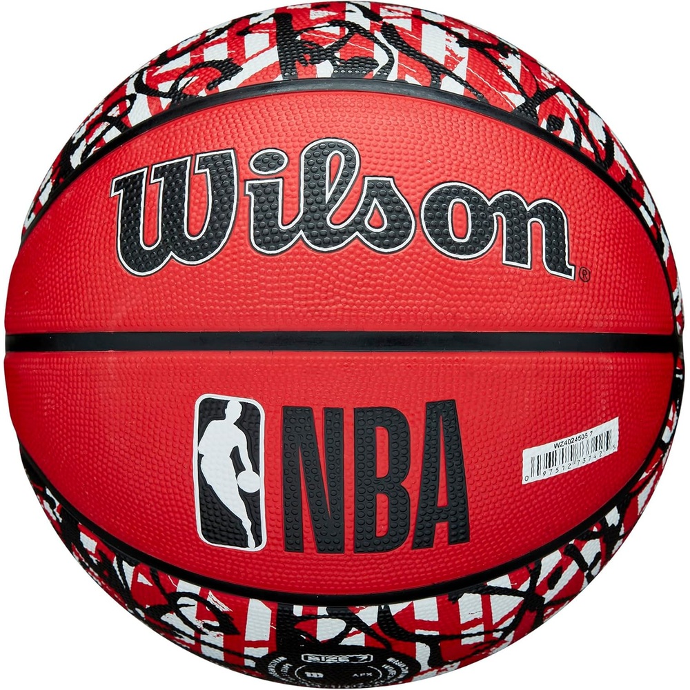 윌슨 NBA 팀 그래피티 트리뷰트 농구공 7호 아웃도어 러버 이미지 7