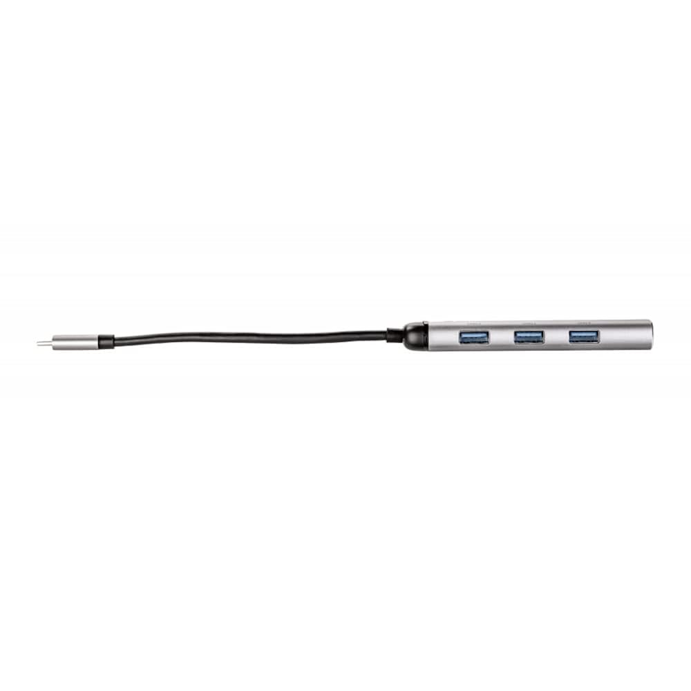 버바팀 USB-C 멀티포트 허브, 노트북 맥북 및 스마트폰용 알루미늄으로 제작된 USB C 어댑터, 3.2 1세대 포트 4개 포함 멀티미디어 어댑터 플러그, 실버 - 상세 이미지 2