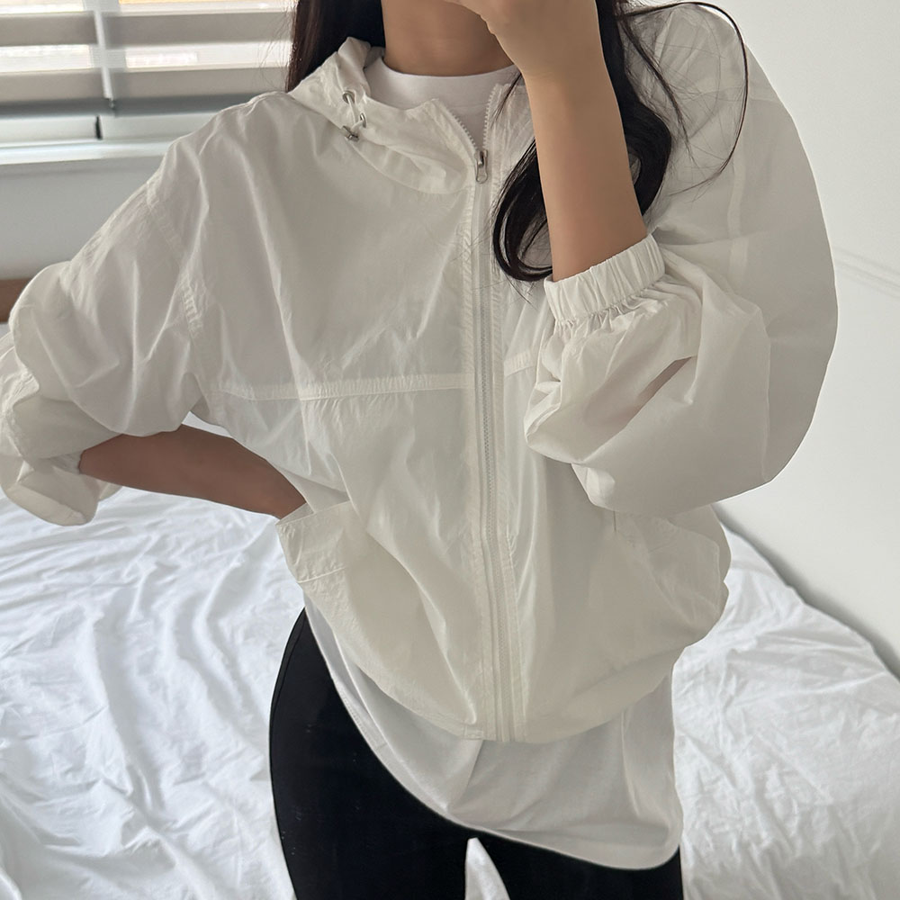 여성여름점퍼 시스루점퍼 바람막이 상품 이미지