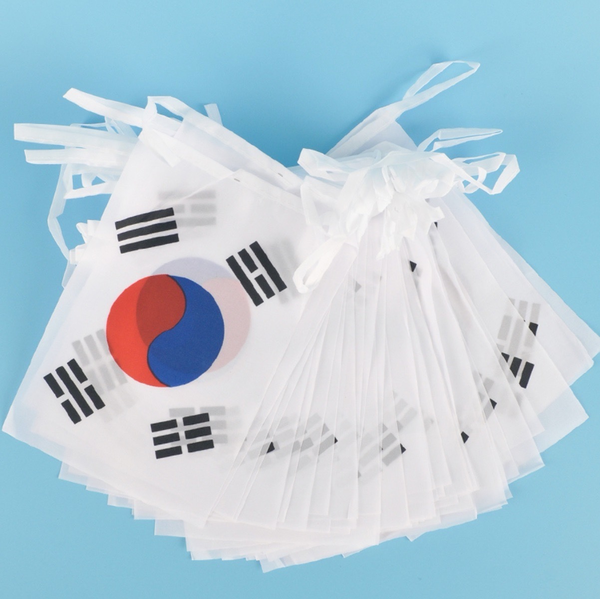 태극기미니깃발 만국기장식 태극기장식가랜드 - 상품 이미지