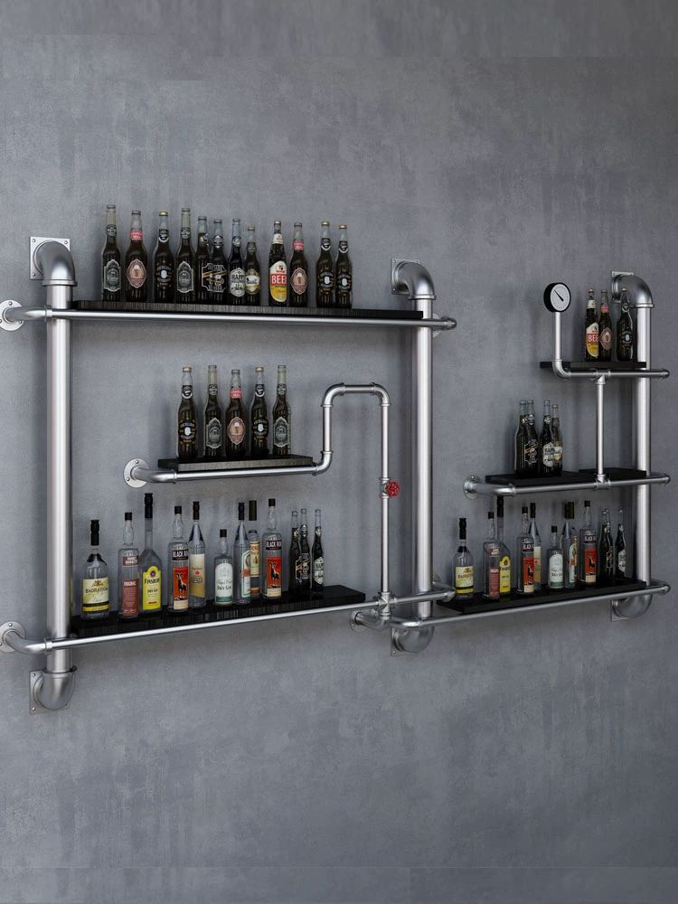파이프 선반 철제 스틸 수납장 인더스트리 선반 240x20x120 - 상세 이미지 2
