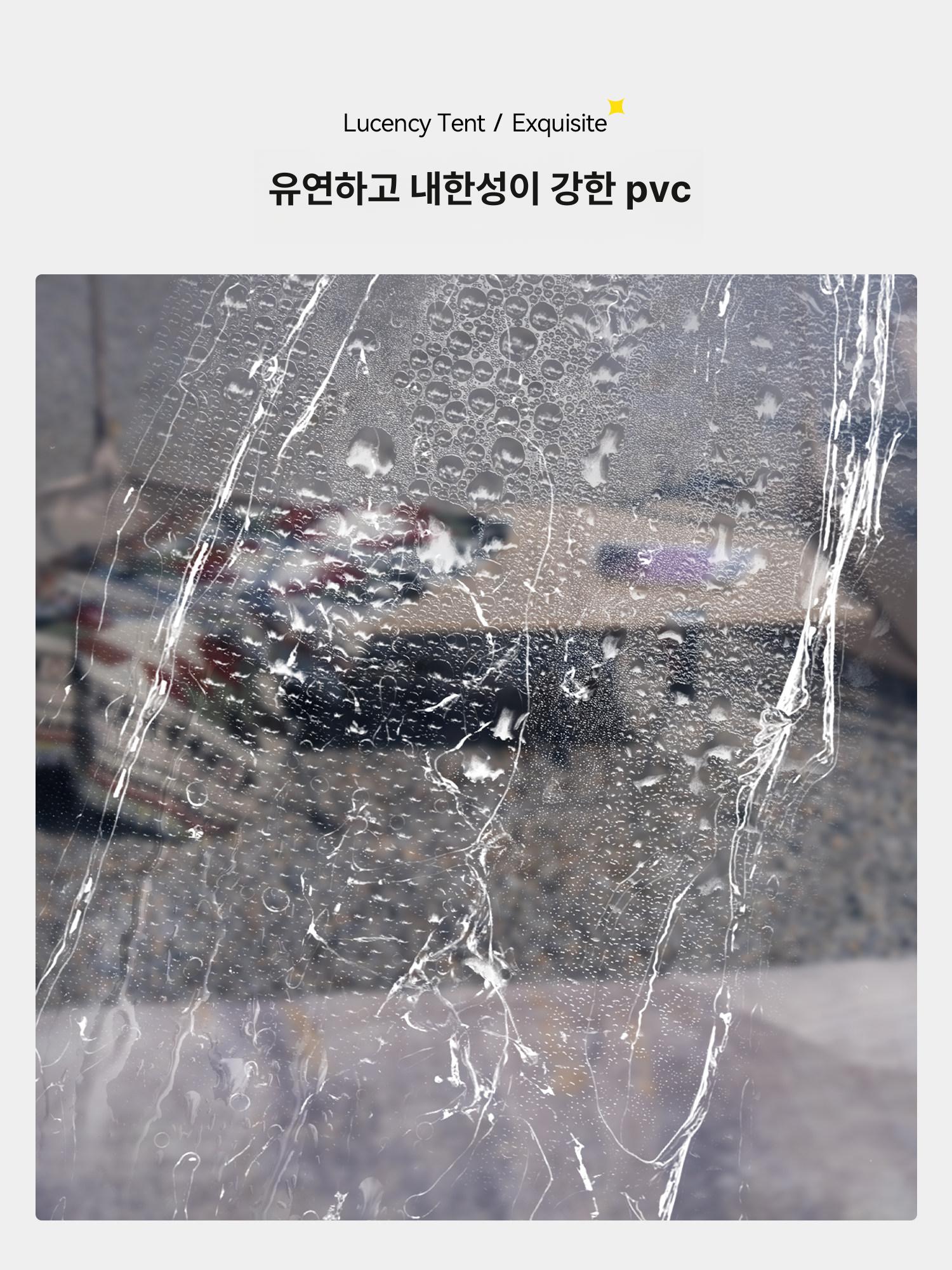 투명 돔형 글램핑 텐트 야외 캠핑 쉘터 정원 휴게소 방문객용 - 상세 이미지 3