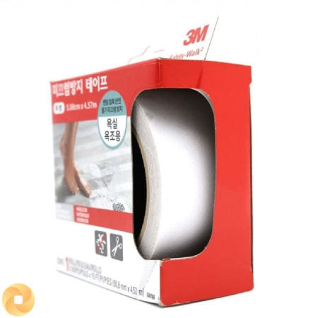 3M 3보급창고 욕실용 미끄럼방지 투명테이프 논슬립스티커 양면테이프