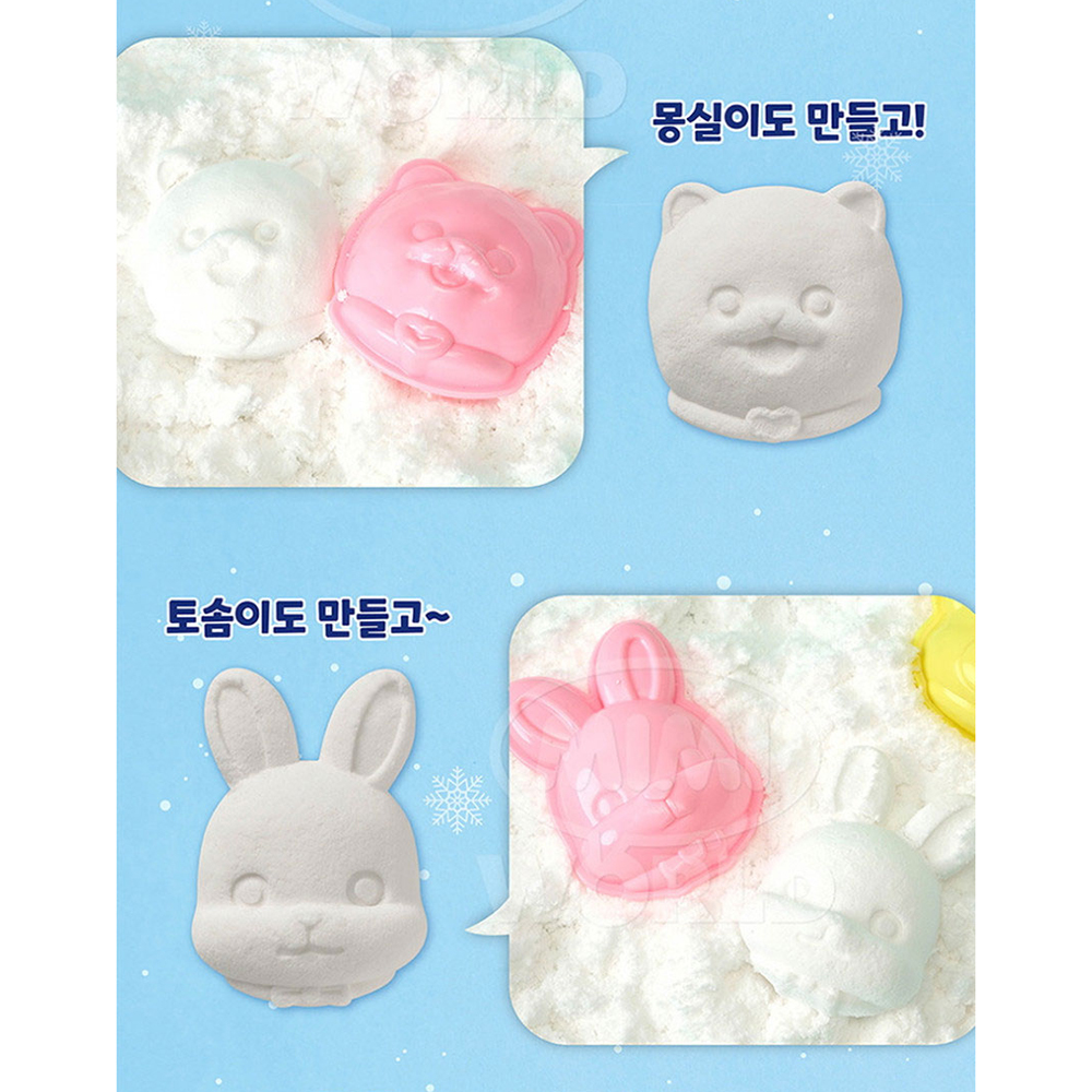 똘똘이 장난감 모래놀이 스노우 앳 홈 유아 어린이 촉감놀이 스티커 세트 눈놀이 클레이 이미지 6