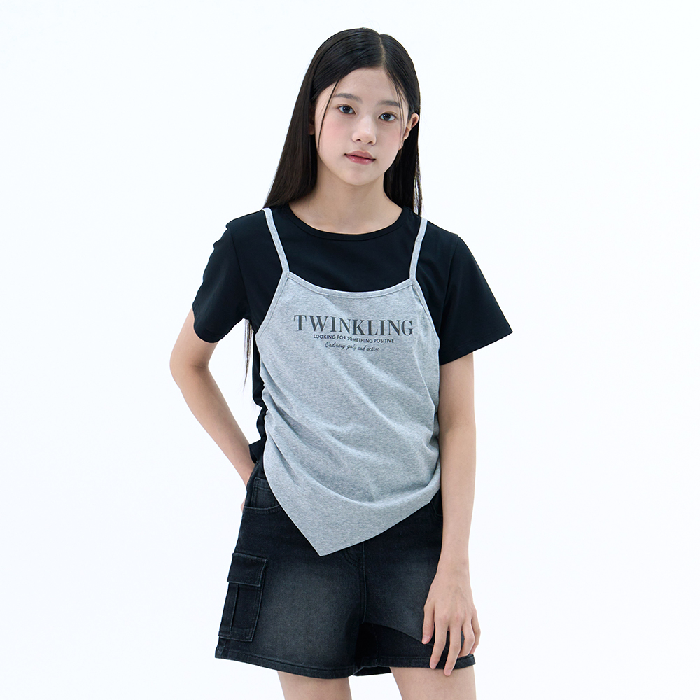 더데이걸 카고 워싱 반바지 TGTH26303 - 상품 이미지