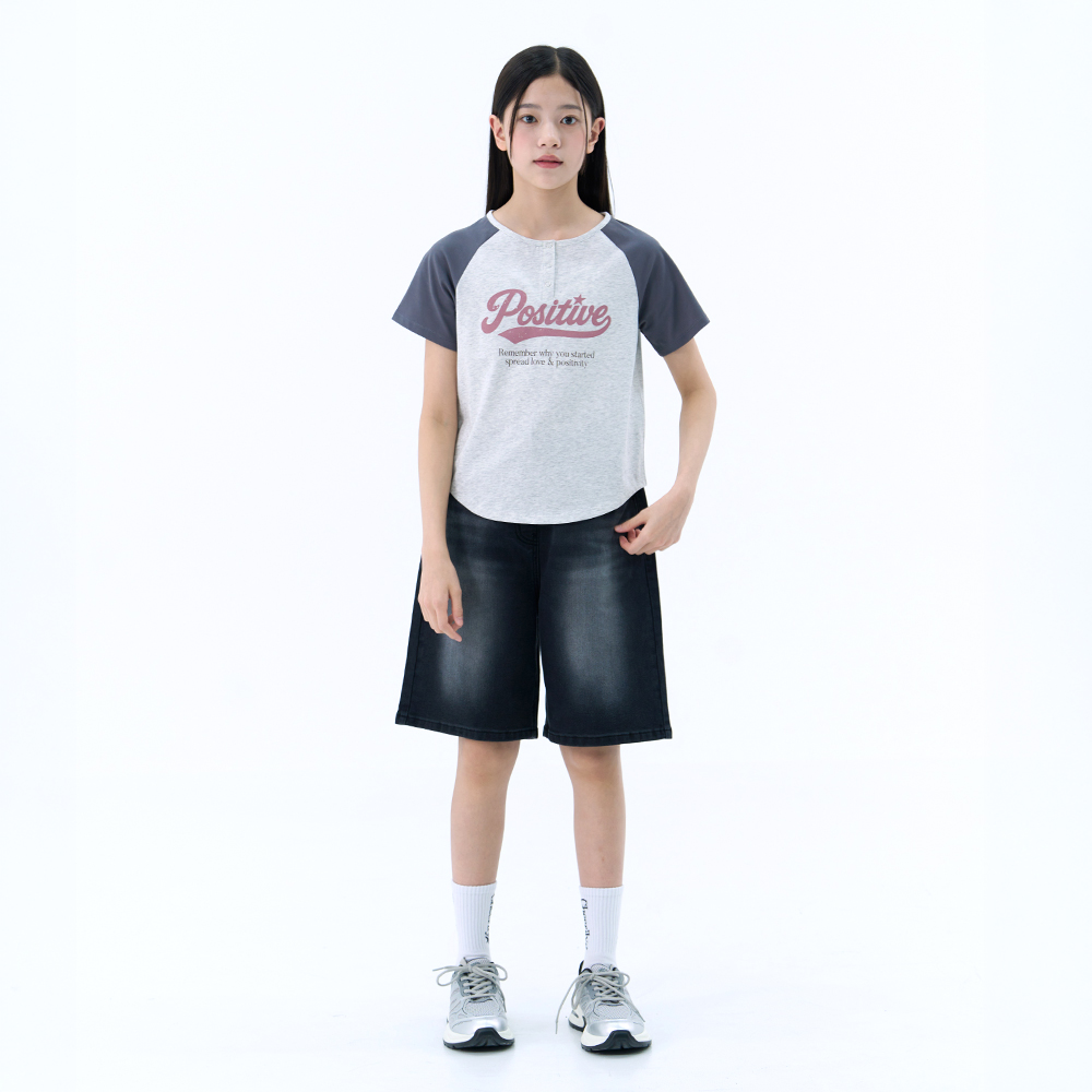 더데이걸 쿨 스냅 반오픈 티셔츠 TGRA26503 - 상세 이미지 3