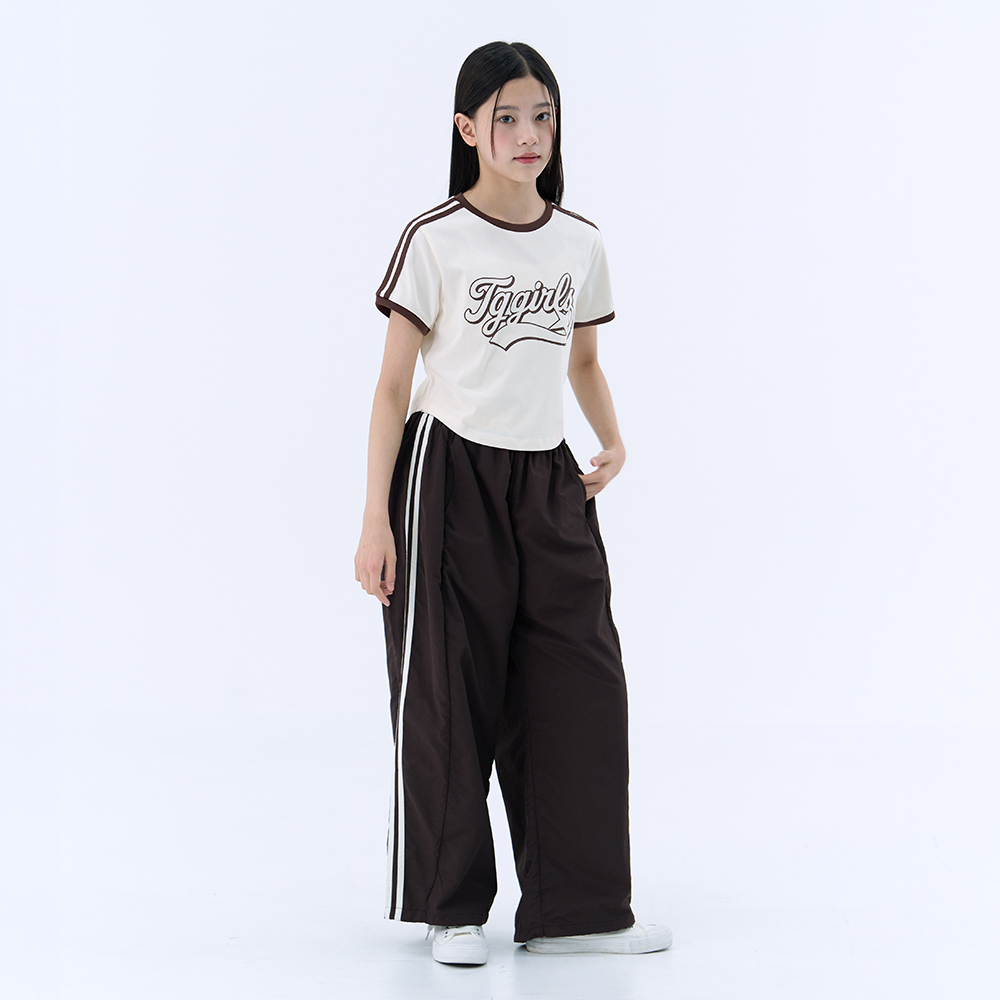 [N배송] 더데이걸 소매 트랙 링거 반팔티 TGRP26303 이미지 6