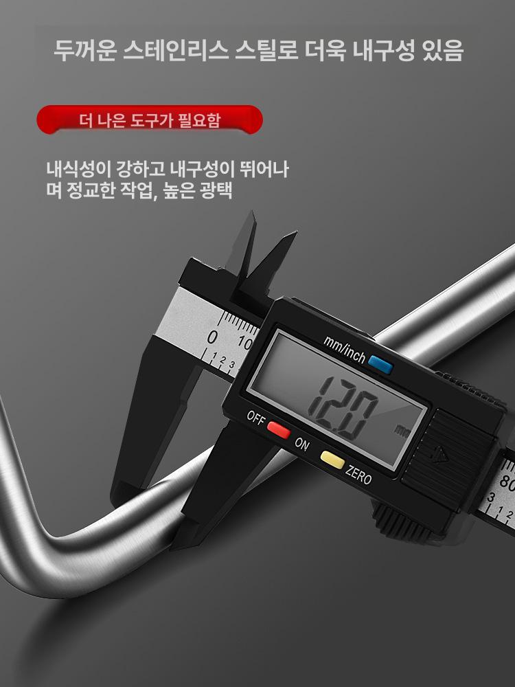 갈고리 맨홀 뚜껑 후크 셔터 도어 하수구 화물 T자형 뾰족한 입 38cm 12mm - 상세 이미지 3