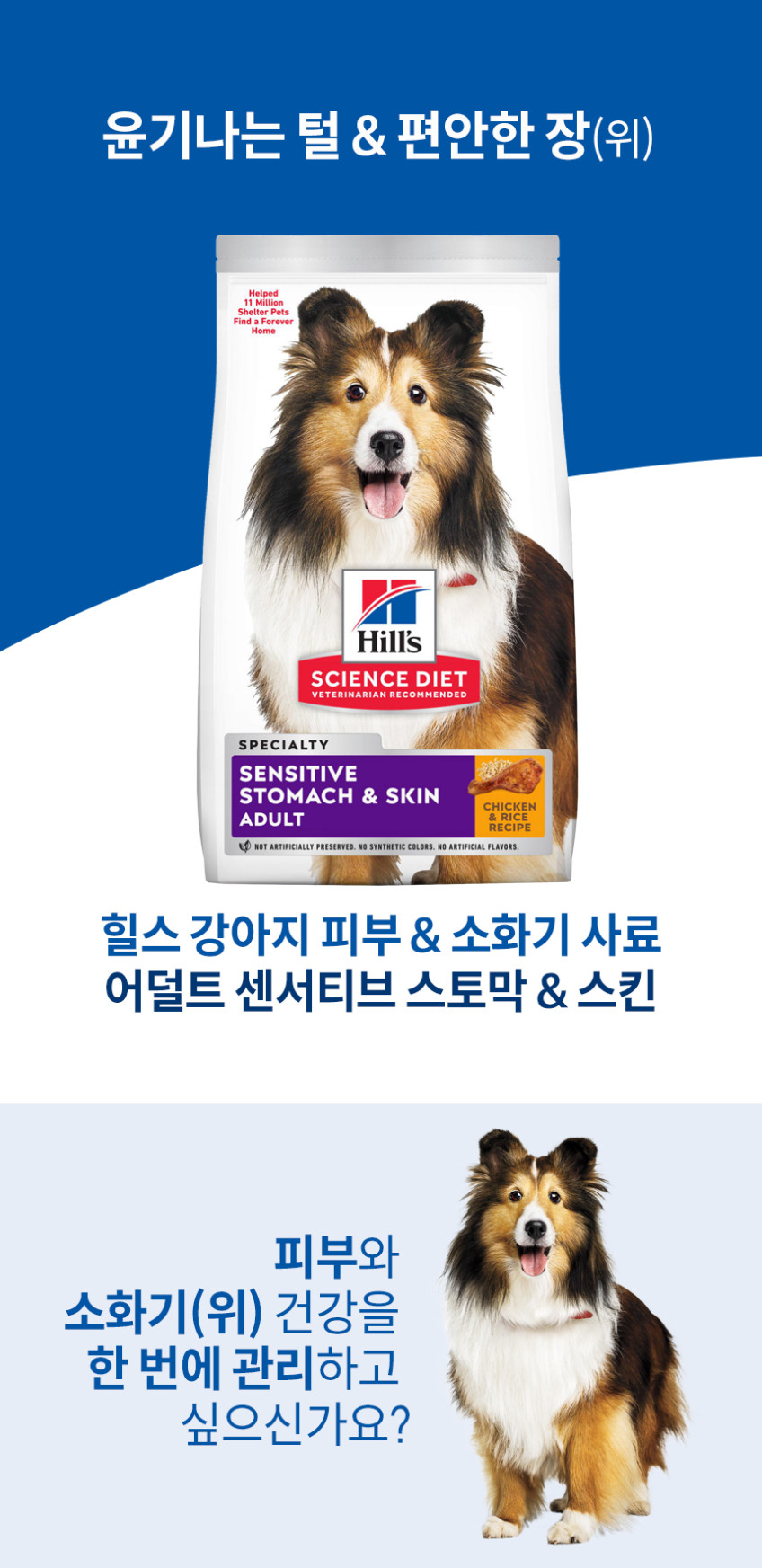 힐스 강아지사료 어덜트 센서티브 스토막 앤 스킨 13.6kg 판매처 상세 정보 이미지 4