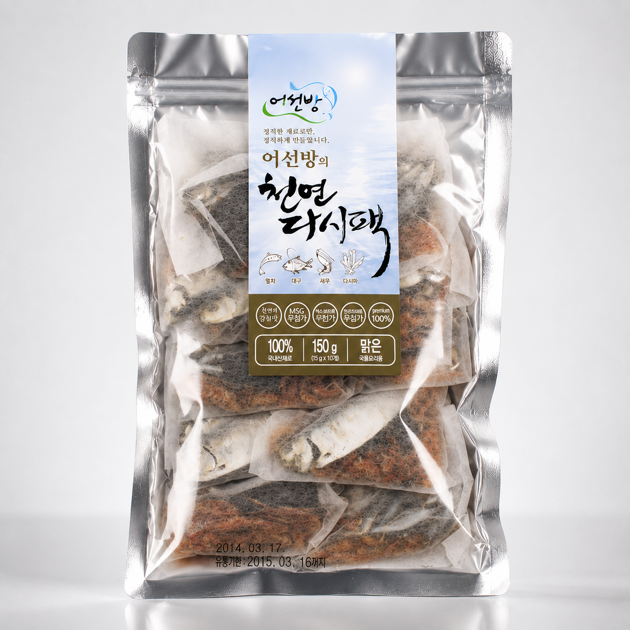 토해원 어선방 4종 천연 재료 진한 국물용 해물 육수 다시팩 20개 - 상품 이미지