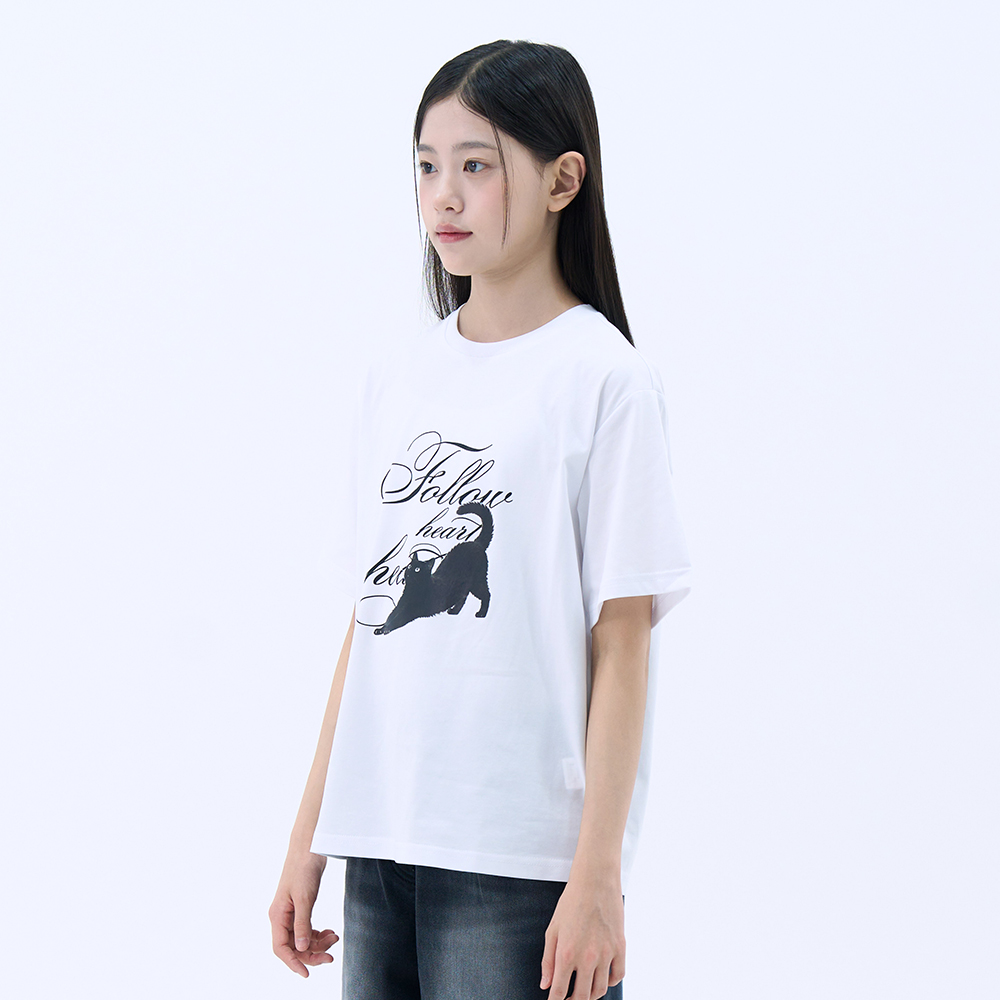 더데이걸 캐릭터 박시핏 티셔츠 TGRA26518 - 상세 이미지 2