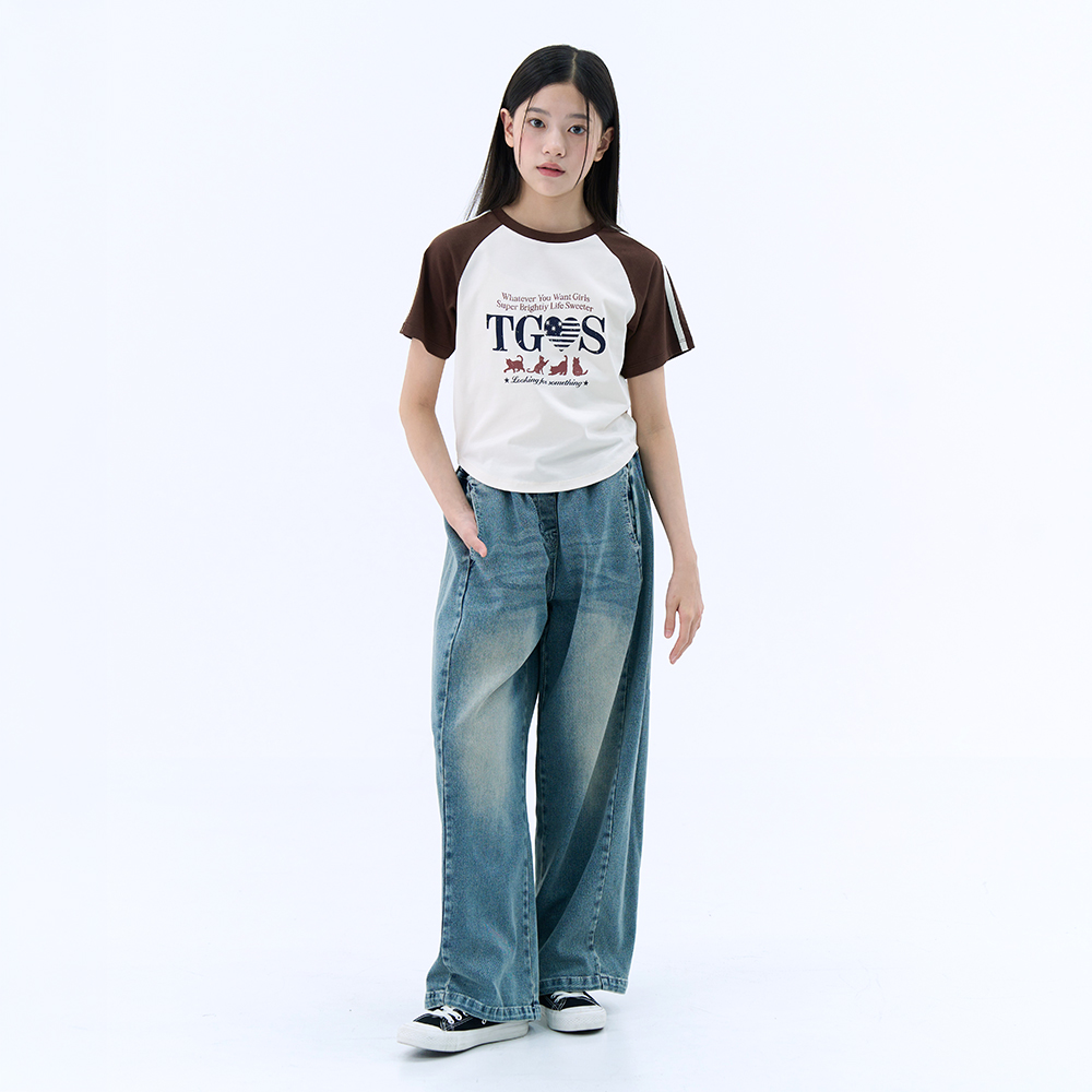 더데이걸 벌룬핏 빅 와이드 밴딩 데님팬츠 TGTJ26F02 - 상세 이미지 3