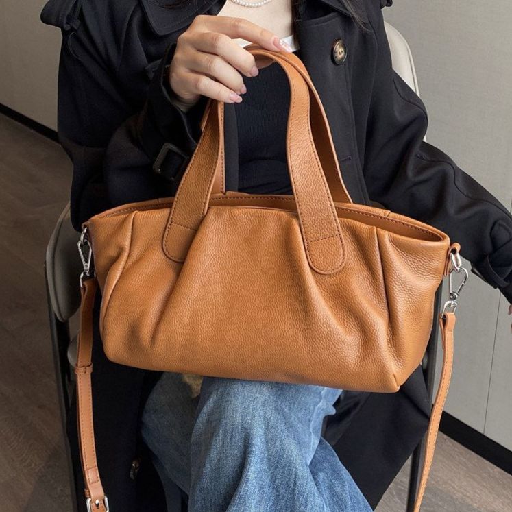 여성 대용량 출근 가방 토트백 숄더백 크로스백 소가죽 핸드백 - 상품 이미지