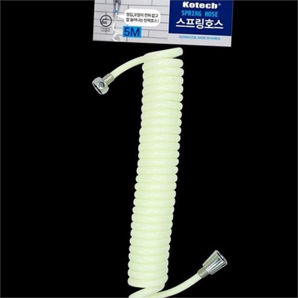 우레탄 스프링 호스 연장 샤워기 호스 세면대 물호스 욕실 - 상품 이미지