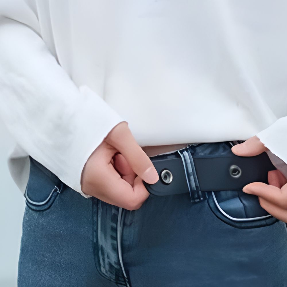 버클프리벨트 똑딱이벨트 허리줄임 고무줄여자 밴딩띠 버클없는 이미지 8