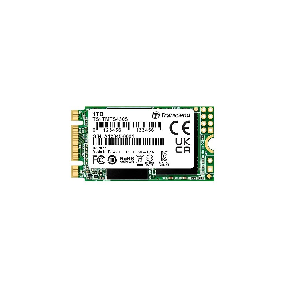 Translated MTS430 1TB M.2 2242 SATAIII SSD와 Dram 캐시, 최대 560MB/s, 울트라북 / 노트북 PC 데스크톱, 3D TLC NAND 플래시 - 상품 이미지
