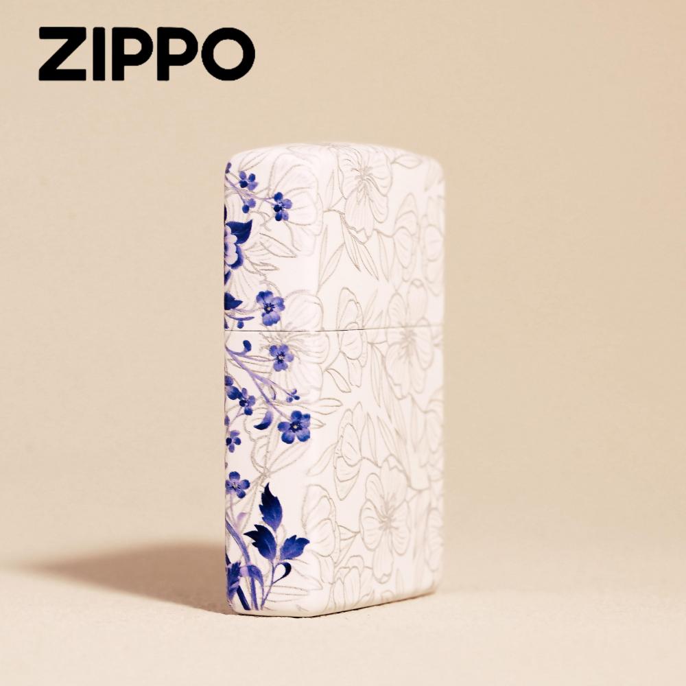 ZIPPO 지포 라이터 청화백자 방풍 기름 오일 - 상세 이미지 5
