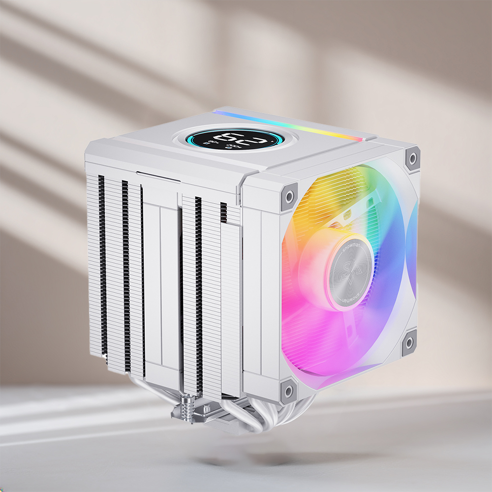 SNOWMAN AX660 PRo-ARGB 뚜까리 CPU 공랭쿨러 화이트 - 상품 이미지