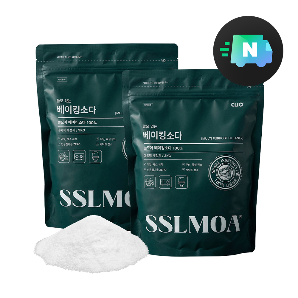 [N배송] 쓸모아 베이킹소다 100% 3kg+3kg