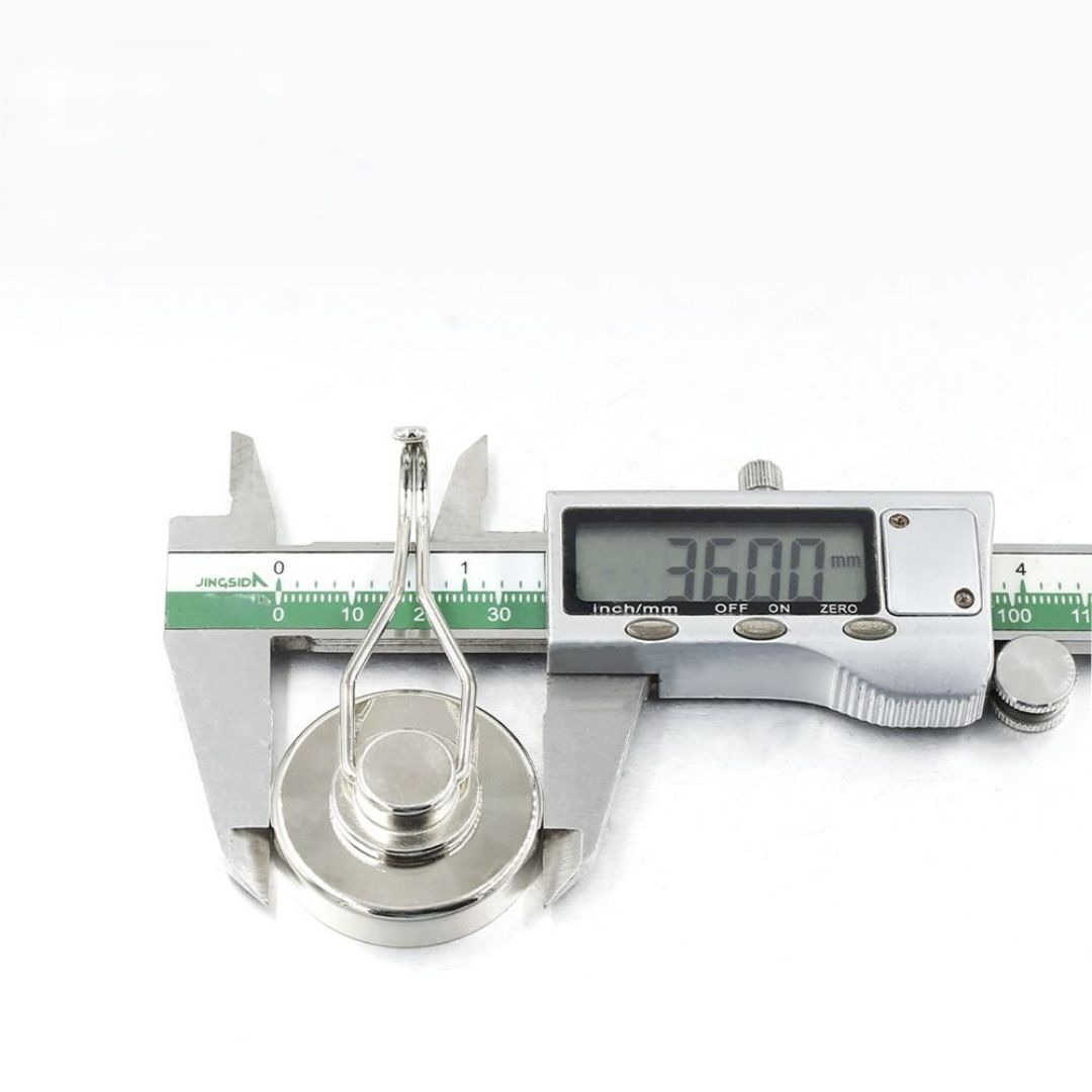 초강력 네오디움 자석 360도 회전 고리 네오디뮴 실버, 36mm - 상품 이미지