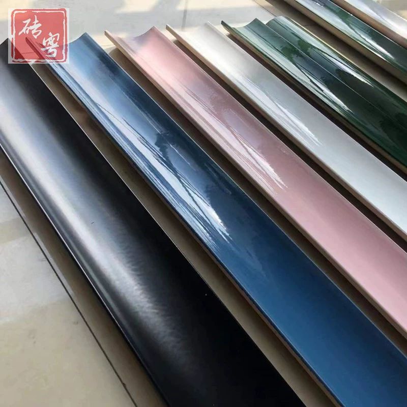 곡면 커브 타일 오목 모양 유럽 지중해 데크 바 화이트 매트 80x600mm 기타 - 상세 이미지 2