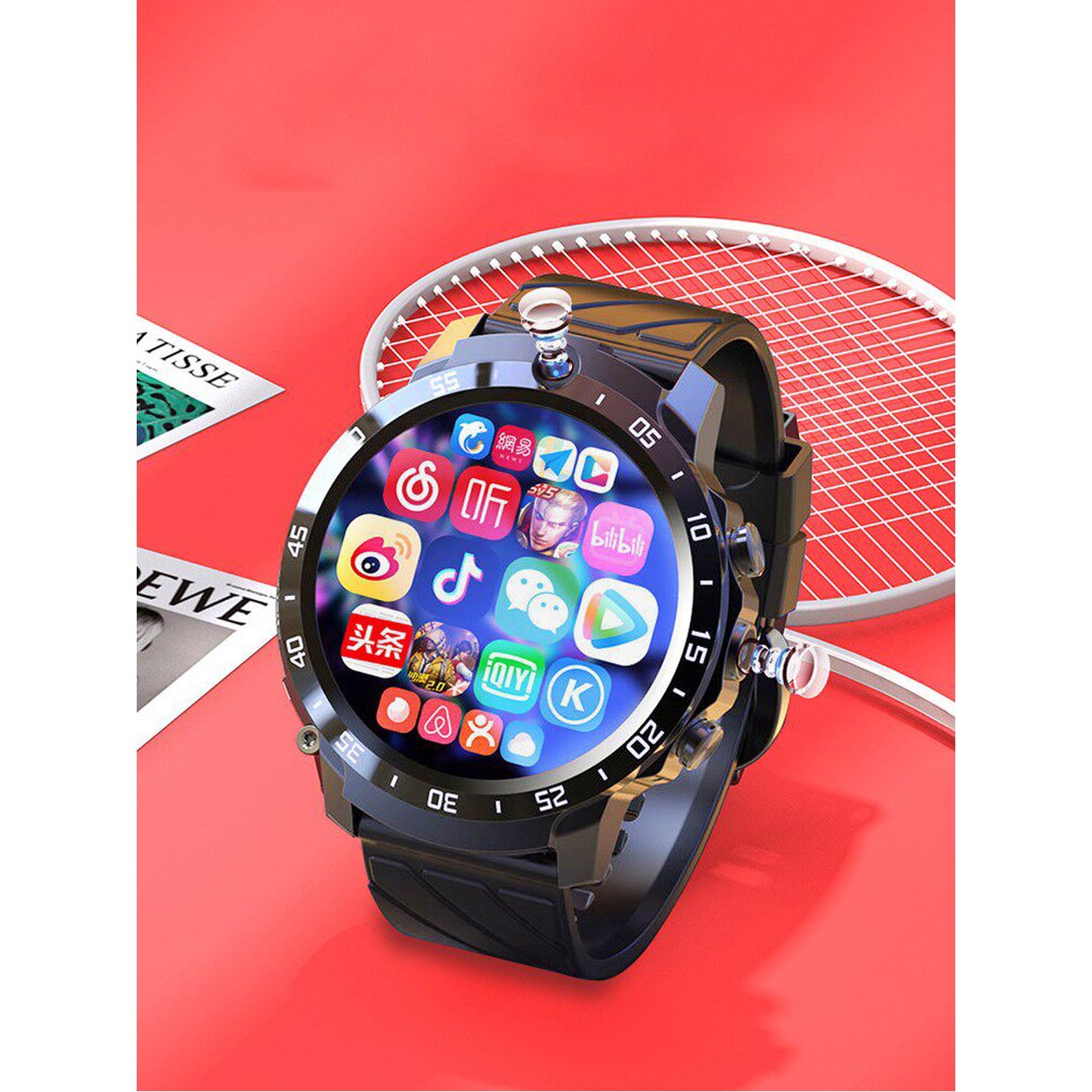 남자 스포츠 smartwatch nfc 배터리 W10 B 용 셋 모니터링 4g 128g 비상충전창 배달 - 상세 이미지 2