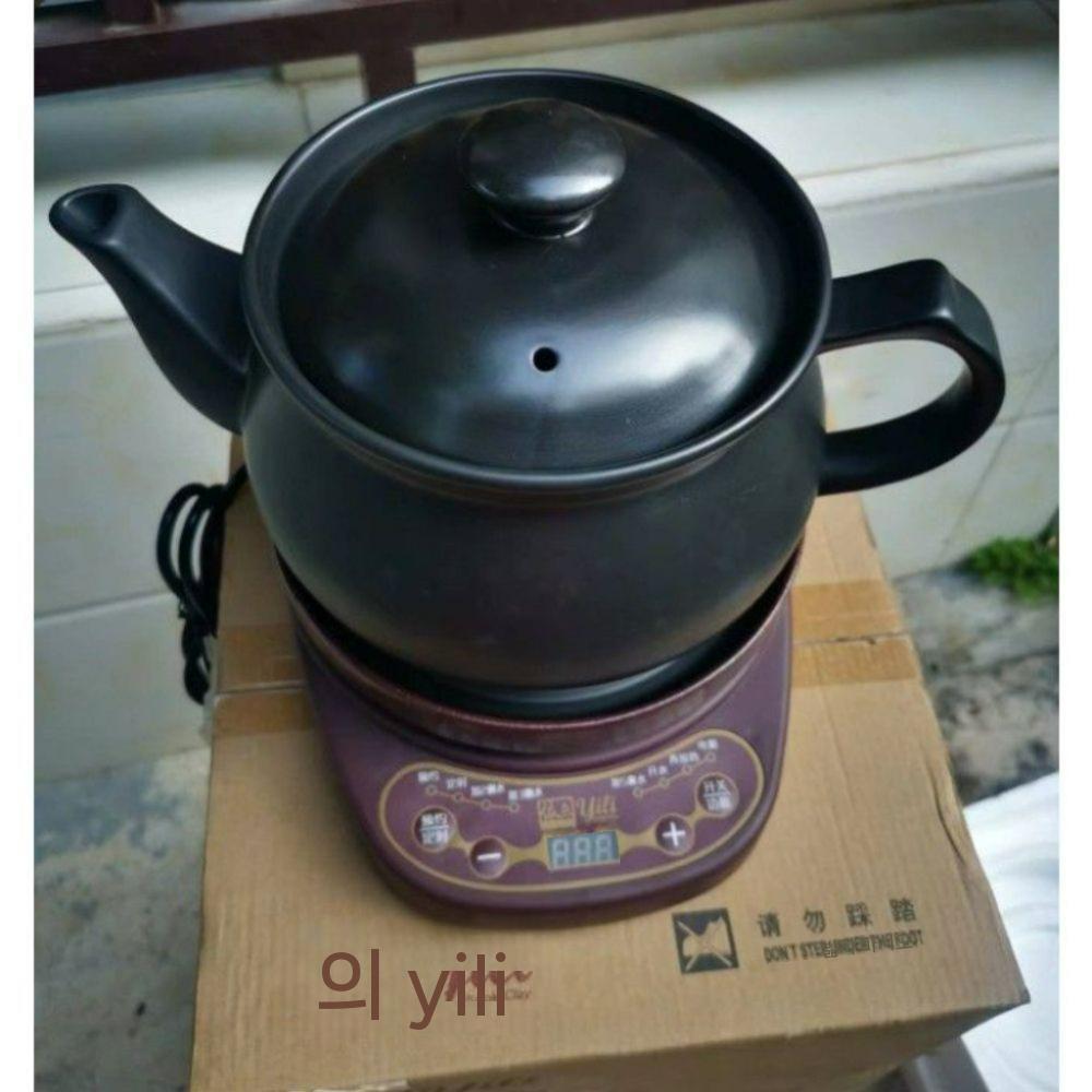 세라믹 추출기 달임기 홍삼액 가정용 한약 중탕기 홍삼제조기 업소용 홍삼기 전기약탕기 차탕기 2.5L 약포트 - 상품 이미지