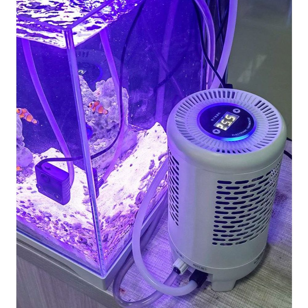 대형 쿨러 냉각팬 수조 해수 온도조절 어항냉각기 수족관 조절기 온도조절기 수조냉각기 열대어 100W 웜/콜드 (최대 30L) - 상세 이미지 2