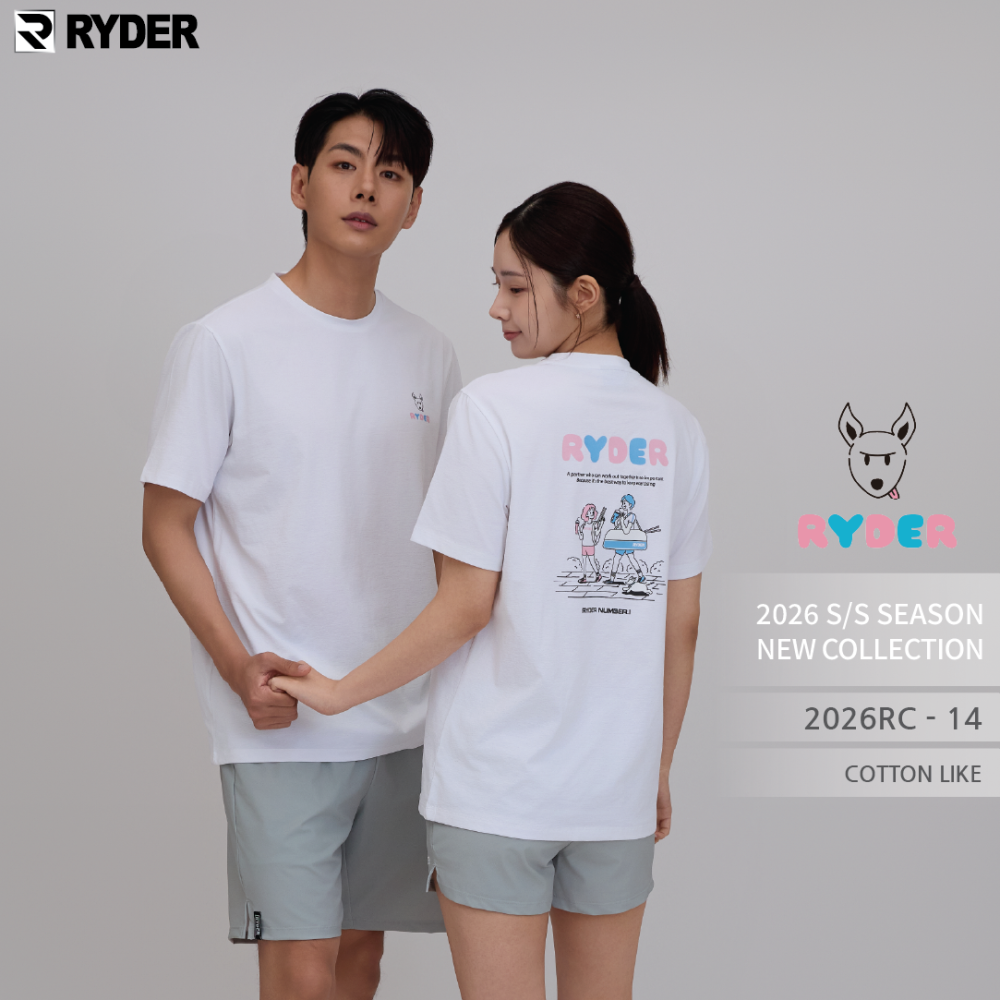 라이더 2026RC-14 코튼라이크 공용 반팔티 배드민턴 피클볼 탁구 스포츠웨어 - 상세 이미지 3