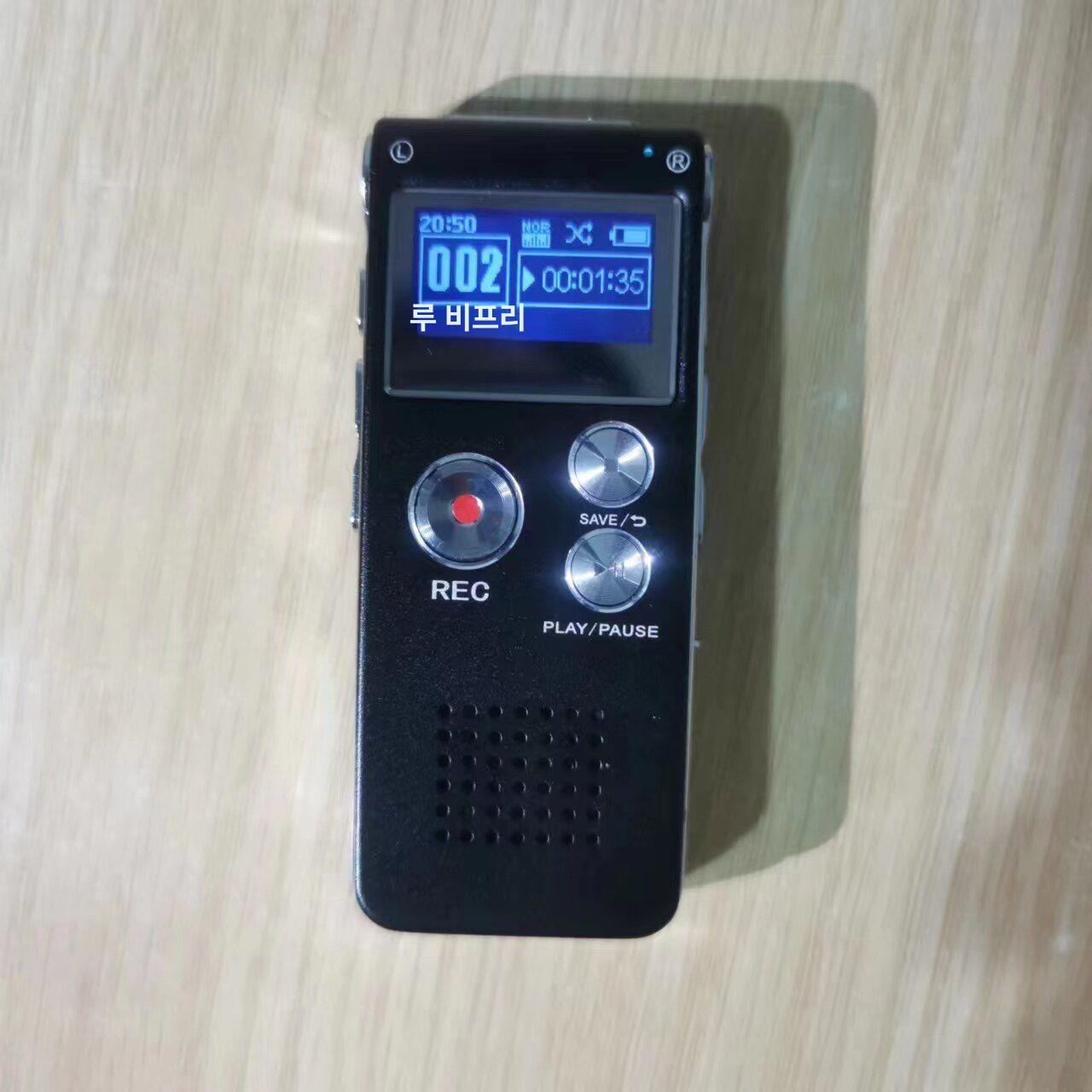 보이스레코더 휴대용 USB MP3 플레이어 디지털 블랙 16GB - 상세 이미지 4