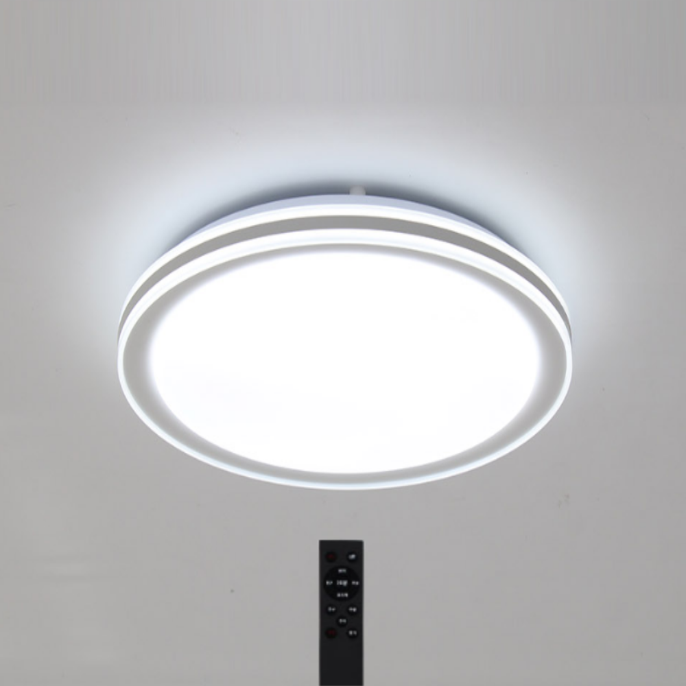 LED 리모컨 원형 방등 안방등 전등 75W, 주광색주백색전구색 - 상품 이미지