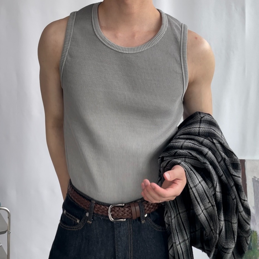 망고나시 머슬핏나시 남자 여름 슬리브리스 이미지 6