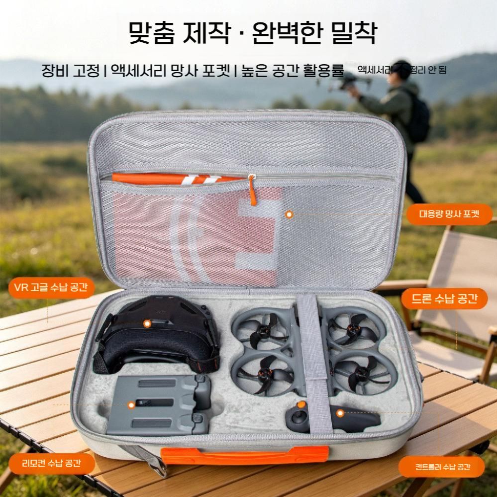 아바타360 휴대용 가방 악세서리 세트 수납 파우치 드론 하드 보호 백팩 - 상세 이미지 2
