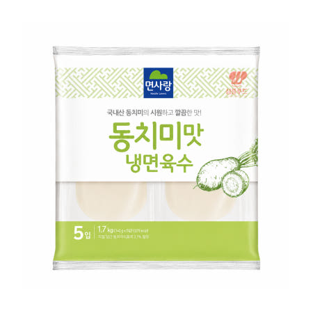 면사랑 동치미맛 냉면육수 실온 340g 5개