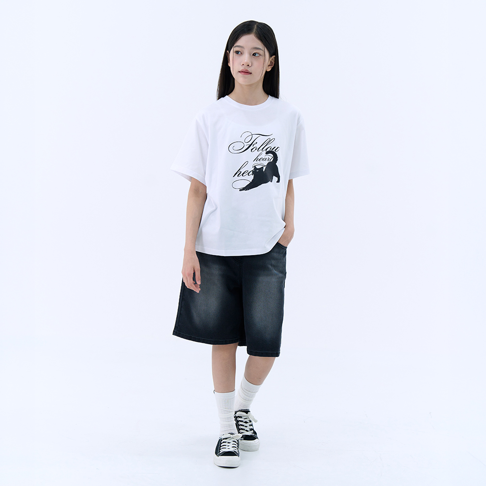 더데이걸 캐릭터 박시핏 티셔츠 TGRA26518 - 상세 이미지 4