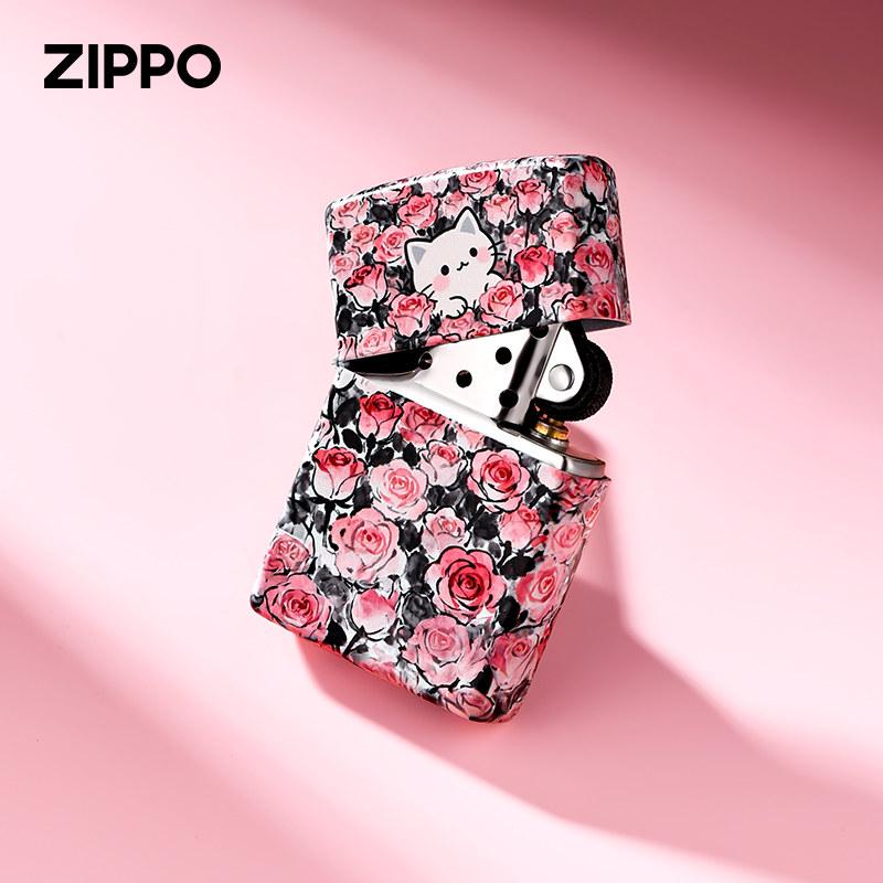 ZIPPO 지포 라이터 고양이 방풍 기름 오일 캐릭터 - 상세 이미지 2