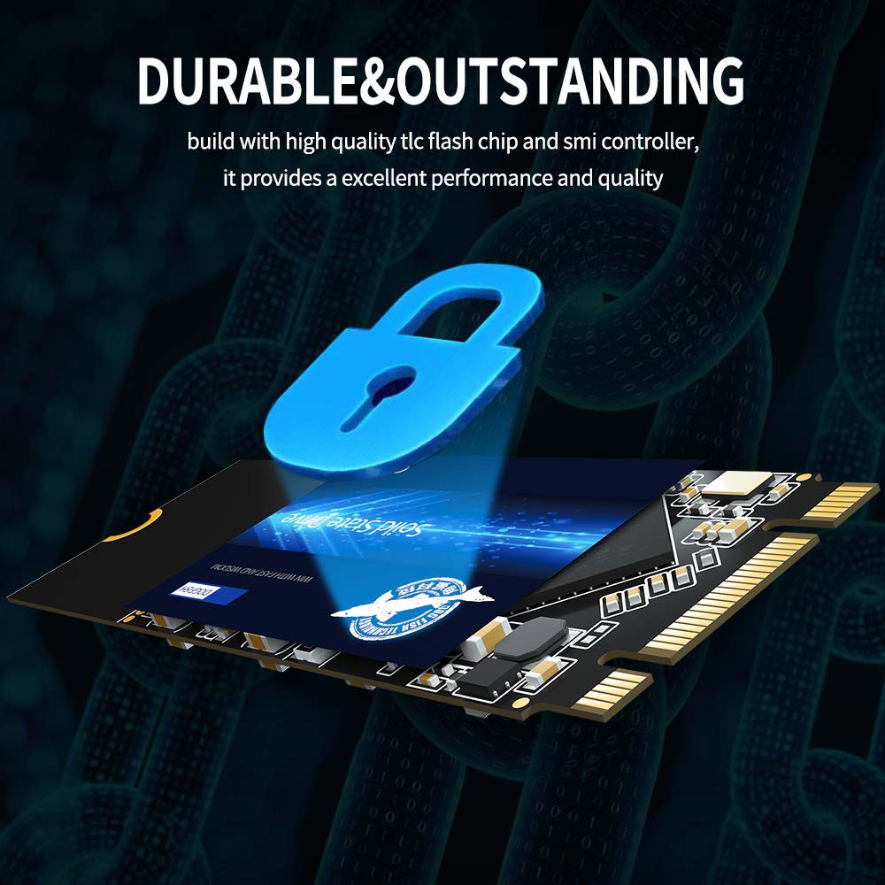 SSD M.2 2260 1TB 도그피쉬 Ngff 내장 솔리드 스테이트 드라이브 고성능 하드 SATA III 6Gb /s에는 SSD(1TB 2260)가 포함되어 있습니다 - 상세 이미지 3