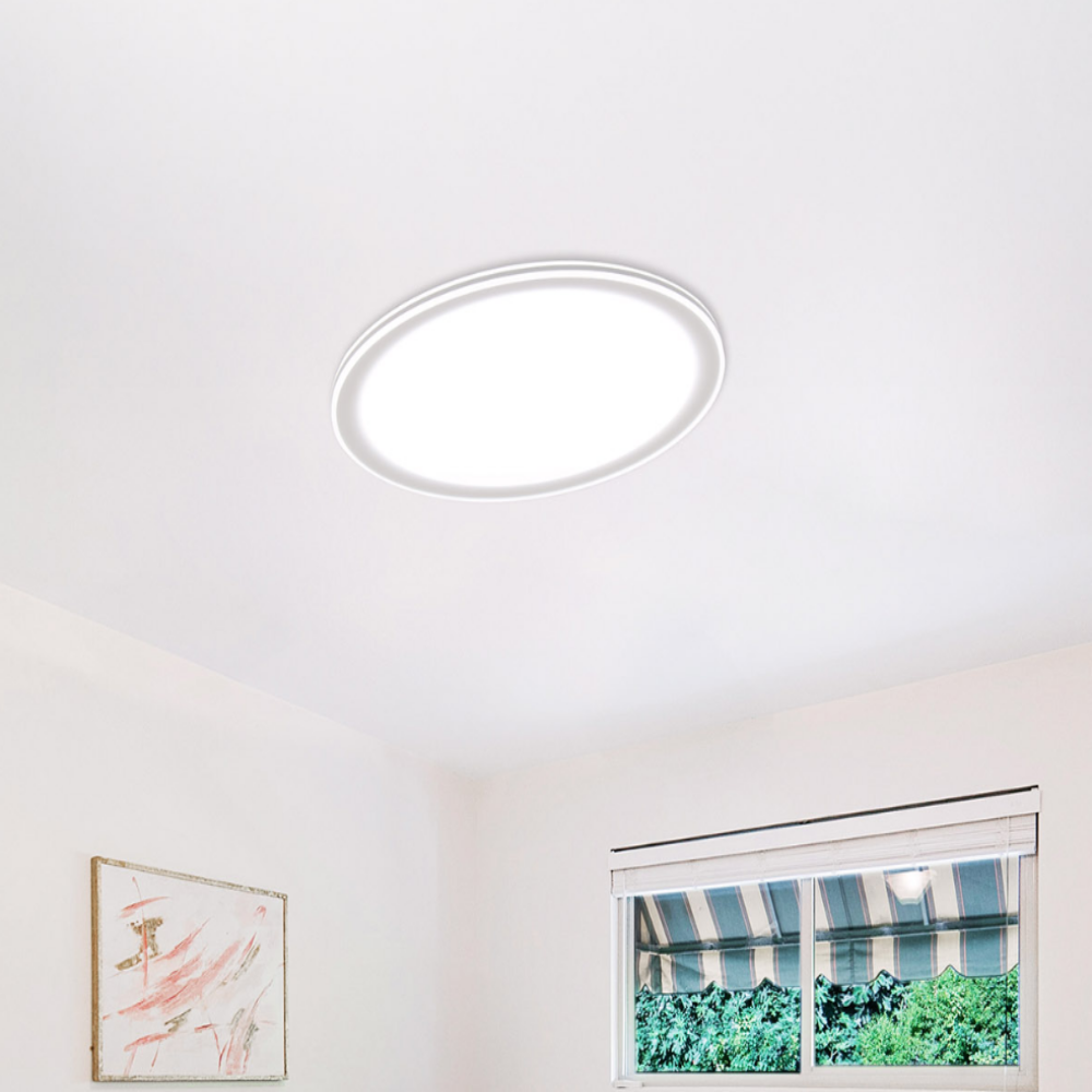LED 리모컨 원형 방등 안방등 전등 75W, 주광색주백색전구색 - 상세 이미지 3