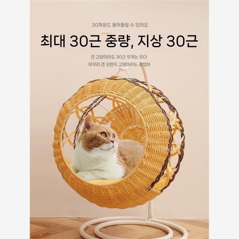 고양이 안고자는 선물 라탄 인형베개 롱쿠션 모찌 인형쿠션 애착인형 대형 사계절 동물 선물용 오니기리(M) - 4kg 이하 - 상세 이미지 3