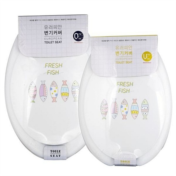 유러피안 변기 커버 플라스틱 변기 시트 가정용 교체 - 상품 이미지