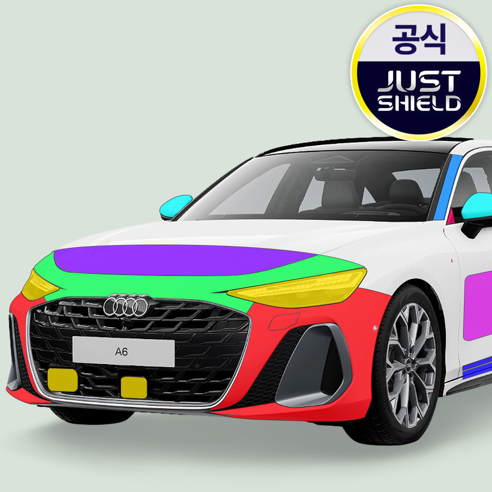 저스트쉴드 아우디 A6 C9 풀체인지 S라인 PPF필름 A,B,C필러 부분구매 - 상품 이미지